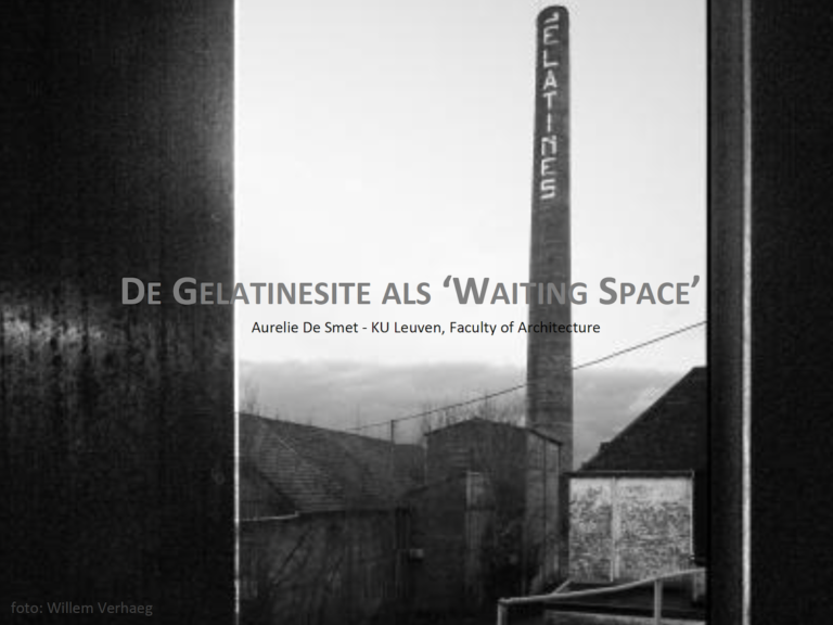 Architectuurwijzer Lecture ‘De Gelatinesite als Waiting Space’